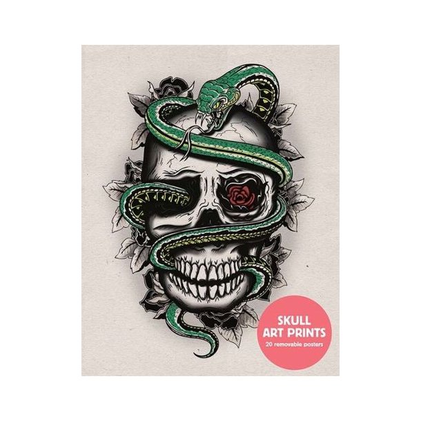 Skull Art Prints - 20 Removable Posters