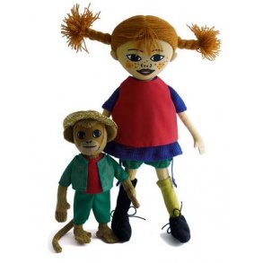 Pippi och herr Nilsson dockor