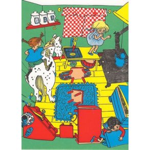 Vykort - Knner du Pippi Lngstrump?
