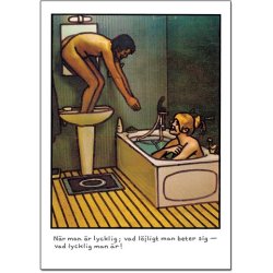 Vykort - Jan Stenmark ''Lycklig''