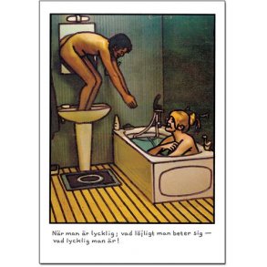 Vykort - Jan Stenmark ''Lycklig''