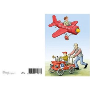 Vykort - Grattis dubbelkort