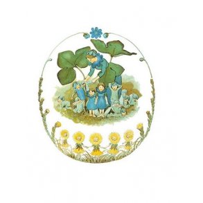 Vykort - Beskow ''Bl�sippsfamiljen''