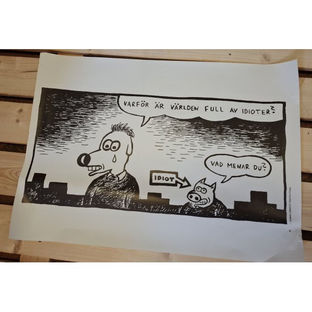 Affisch Klas Katt "Idioter"