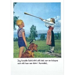 Vykort - Jan Stenmark ''Kikare''